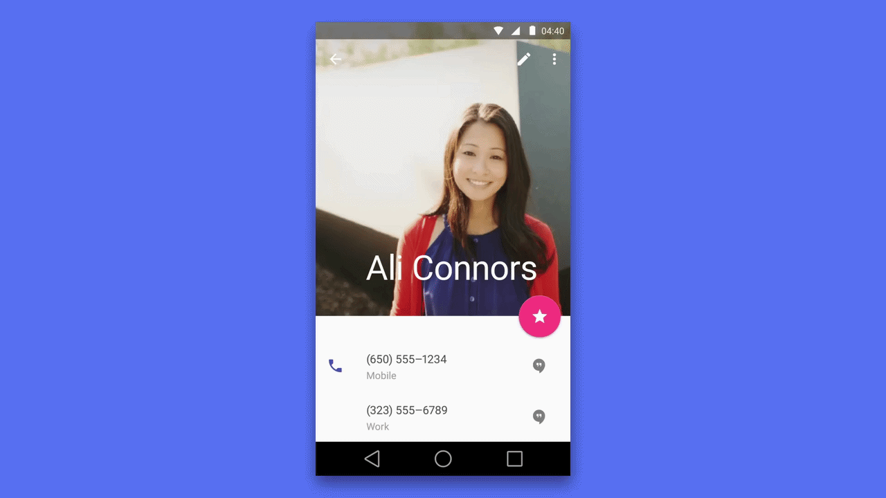Contacts app